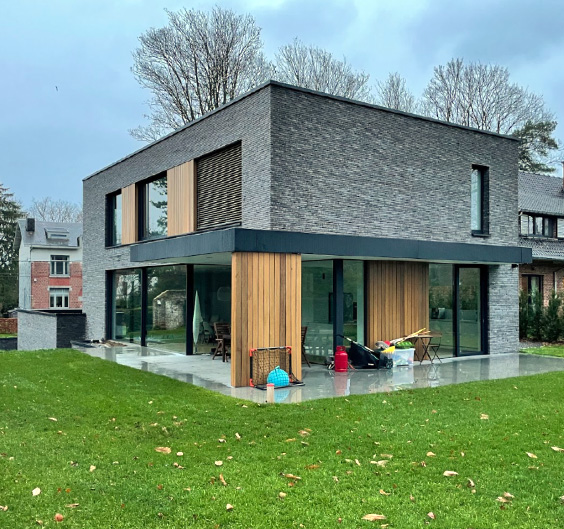 construction d une maison contemporaine dans la province de liege